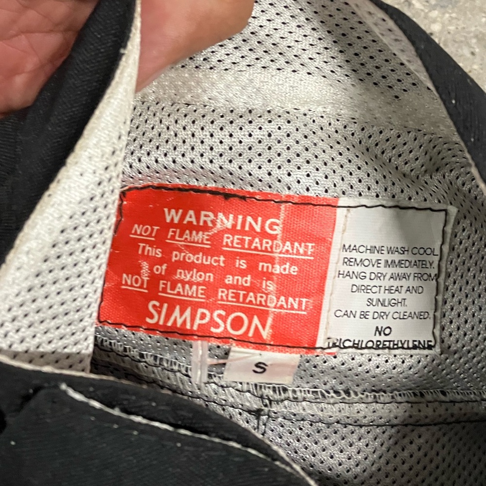 Simpson Racing Apex Kart Racing Jacket Small - Picture 7 of 16
